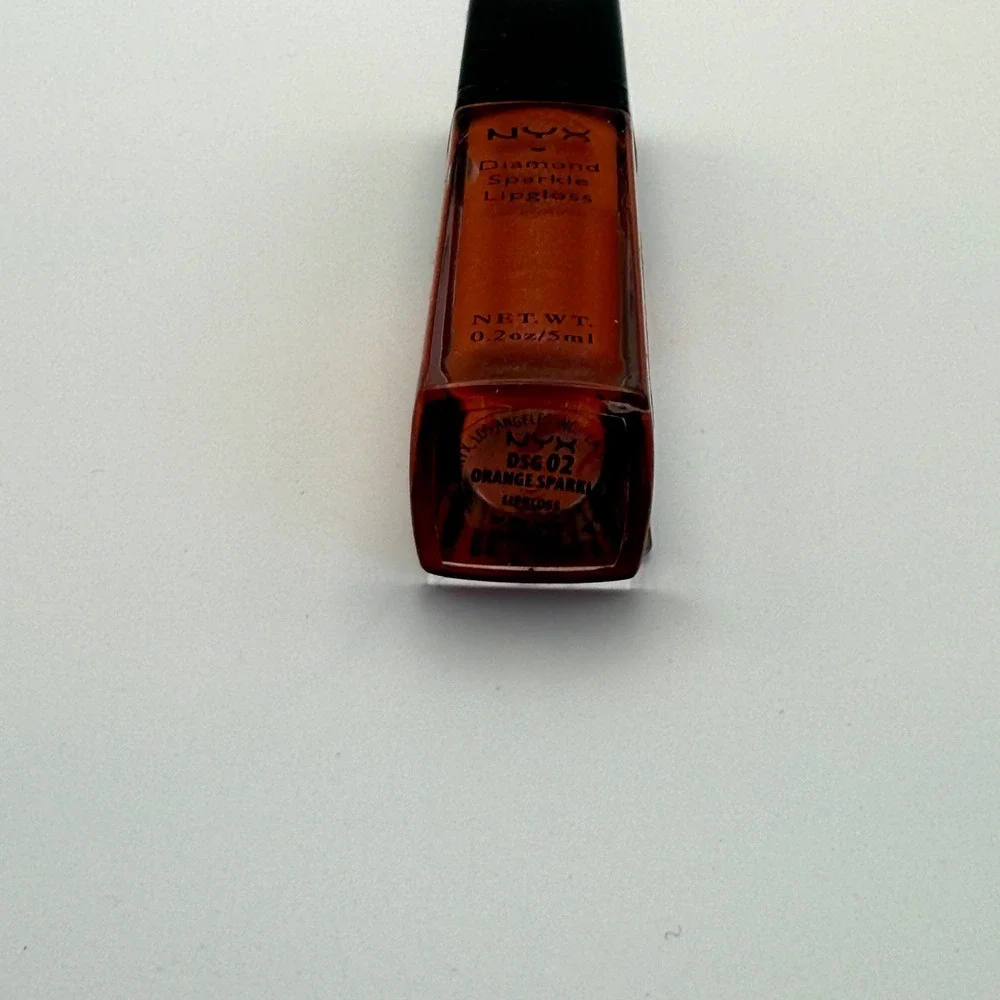 NYX Diamond Sparkle Lipgloss Orange Sparkle Makeup Beauty 0.2oz‎ DSG02